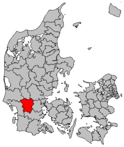 Location in Denmark