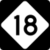 North Carolina Highway 18 marker