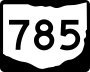 State Route 785 marker