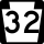 PA Route 32 Alternate Truck marker