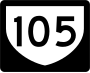 Highway 105 marker