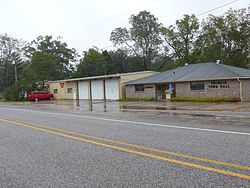 Town hall, library, and fire department of Pachuta