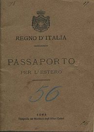 Passaporte emitido em 1901