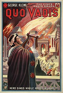 Quo Vadis poster, by The National Ptg. & Eng. Co. (restored by Adam Cuerden)
