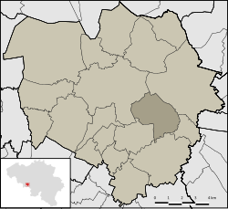 Location of Saint-Symphorien in Mons