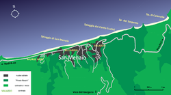 Map of San Menaio