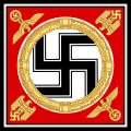 Personal standard of Adolf Hitler (a war flag or Standarte in German) used from 1934 to 1945