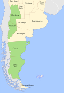 Symphyotrichum patagonicum native distribution: Argentina provinces – Chubut, Mendoza, Neuquén, and Santa Cruz.