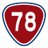 Provincial Highway 78 shield}}