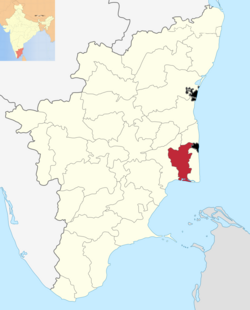 Location in Tamil Nadu, India