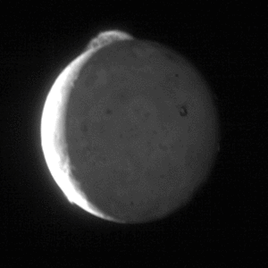 Volcano eruption on Io, by NASA/JHU/APL