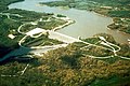 Coralville Dam and Reservoir near Coralville, Iowa.