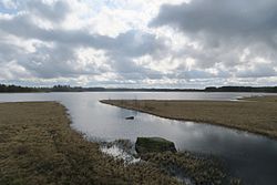 Vaaljärveä nähtynä lännestä huhtikuussa 2017.