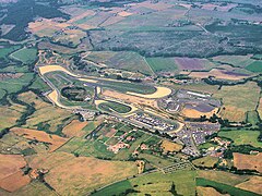 Vue aérienne du circuit de Vallelunga