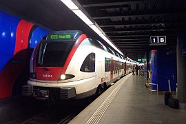 A train to Basel in the station