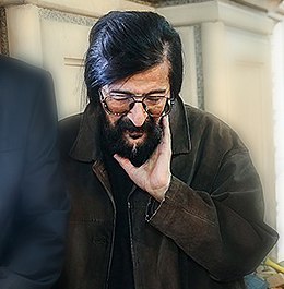 حسین آهی در مراسم ترحیم علی آهی ۲۰ فروردین ۱۳۹۴ مهدیه تهران