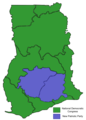 2012 Ghanaian General Election Results Map Version