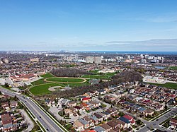 Aerial view of Cooksville