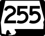 State Route 255 marker