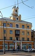 Building on the corner of Almatynska and Makarenko Streets