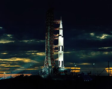 Apollo 17 on the launch pad, by NASA