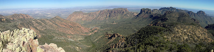 The Basin from Emory Peak, Big Bend National Park, Texas