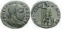 Follis de Constantino (Ca. 312-313).