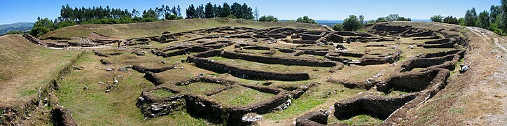 A romanized castro, at Viladonga, Castro de Rei, Galicia