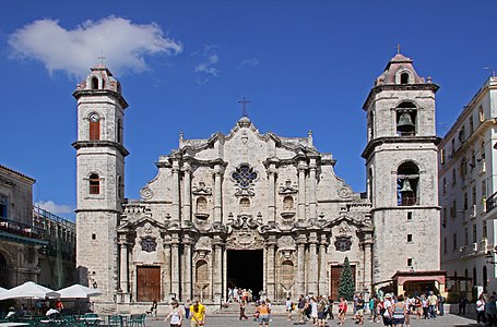 Havana Cathedral, Cuba, built between 1748-1777[46]