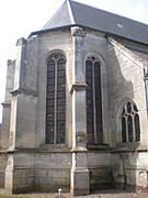 Le chevet de l'église Saint-Martin.