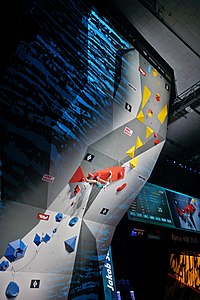 Competition climbing at the 2018 World Finals