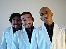 Comediantes de Pasus3: Juan Buenaventura, Julián Beltran y Aníbal Baeza