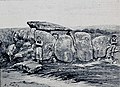 Le dolmen de Tréguelc'hier (dessin de A. Karl publié en 1893-1894).