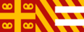 The flag of Salonica according to Pietro Vesconte's portolan chart.