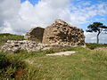 Vestiges de la batterie de Bélon.