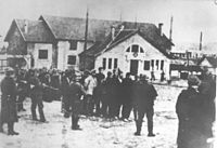 Germans shoot residents of Kraljevo in 1941 during the Kraljevo massacre (see Raxwerke)