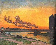 Pôr-do-Sol em Ivry, 1873, 81 cm x 65 cm. Óleo sobre tela. Museu de Orsay