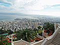 The city of Haifa from the Baháʼí gardens