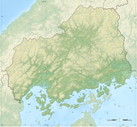 Voir sur la carte topographique de la préfecture de Hiroshima