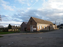 The town hall in Huppy