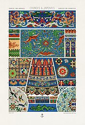 Chinese and Japanese cloisonné motifs from L'Ornement Polychrome