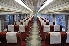 改装されたキハ183-1501車内 （2020年8月）