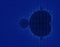 Map of Julia sets for points on the complex plane, the overall structure, in terms of which julia sets are connected, resembles a Mandelbrot set.