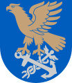 The arms of Kotka feature an eagle (kotka in Finnish)