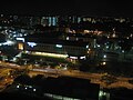 The suburb of Kovan, Singapore at night. Right in the middle of the photo is Heartland Mall.