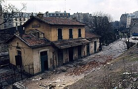 La gare de Ménilmontant en 1971.