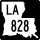 Louisiana Highway 828 marker