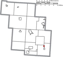 Location of Rendville in Perry County