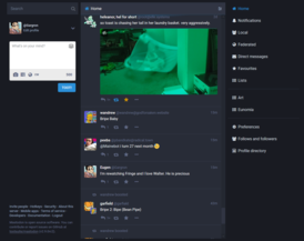 Скриншот программы Mastodon