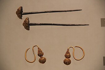Ming dynasty Hairpins & Gold Earrings